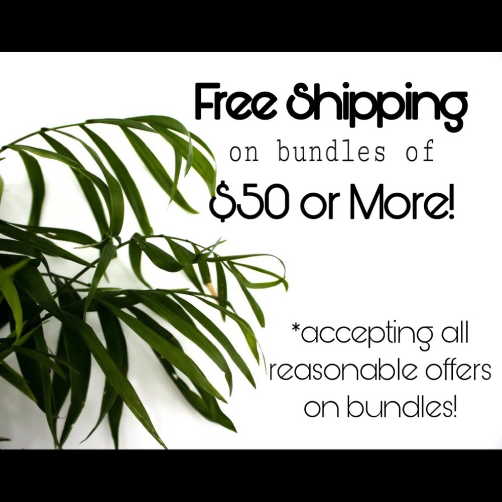 FREE SHIPPING ON ALL BUNDLES $50+